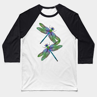 Emperor Dragonflies Digital Art Baseball T-Shirt